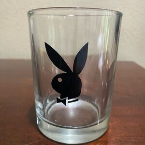 Vintage Collectible, Playboy Scotch Glass, Featuring the Iconic Black Bunny Logo